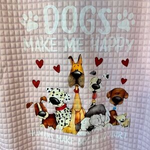 Dog-Themed Pink Pet Jacket